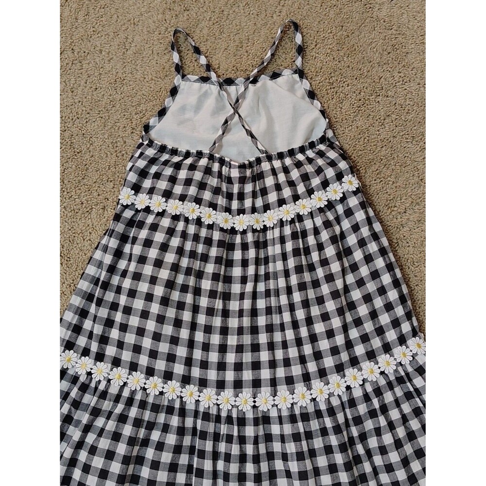 Isaac Mizrahi Girls Gingham Daisy Maxi Sun Dress - Picture 7 of 11